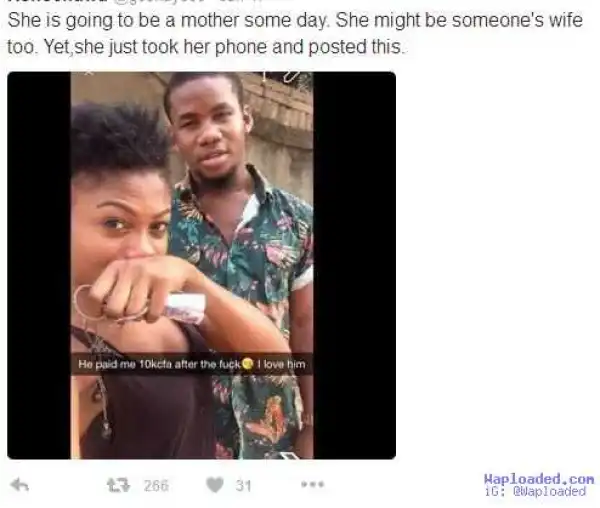 Stupidity ?? See What This Girl Posted After Having S.ex With This Guy
